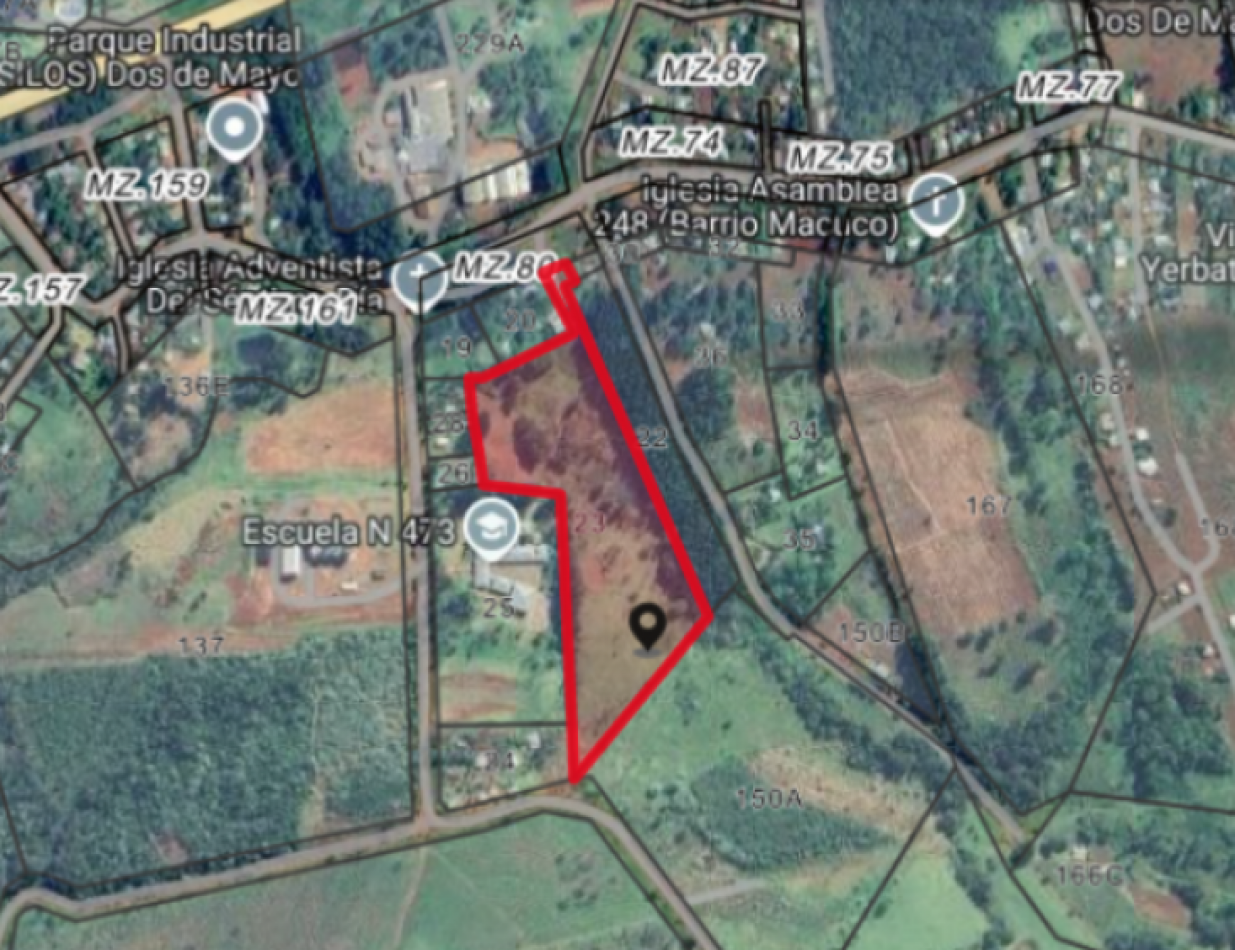 Lote con casa en Dos de Mayo